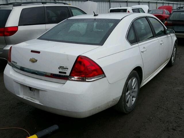 2G1WA5EK9A1213753 - 2010 CHEVROLET IMPALA LS WHITE photo 4