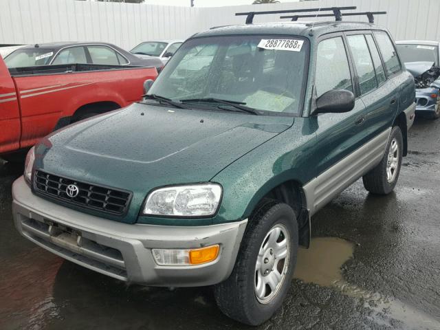 JT3GP10V5Y0049769 - 2000 TOYOTA RAV4 GREEN photo 2