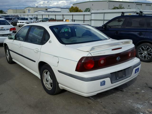 2G1WH55K119238014 - 2001 CHEVROLET IMPALA LS WHITE photo 3