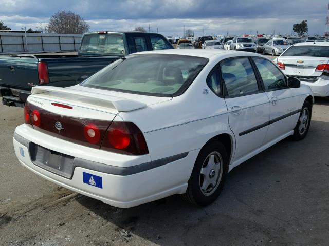 2G1WH55K119238014 - 2001 CHEVROLET IMPALA LS WHITE photo 4