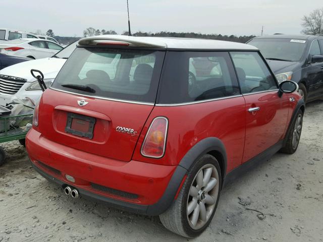 WMWRE33442TD57014 - 2002 MINI COOPER S RED photo 4