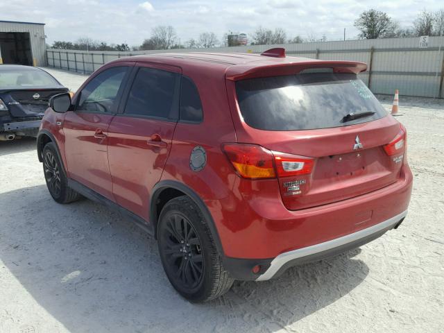 JA4AP3AU2HZ035546 - 2017 MITSUBISHI OUTLANDER MAROON photo 3