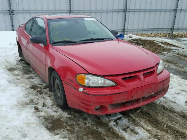 1G2NW12E43C224348 - 2003 PONTIAC GRAND AM G RED photo 1