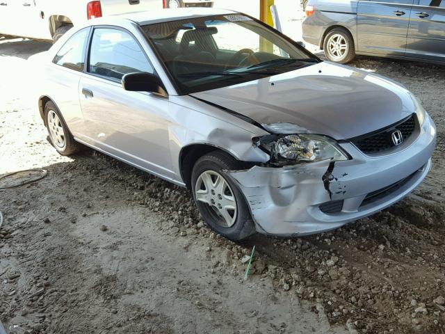 1HGEM22154L006863 - 2004 HONDA CIVIC DX V SILVER photo 1