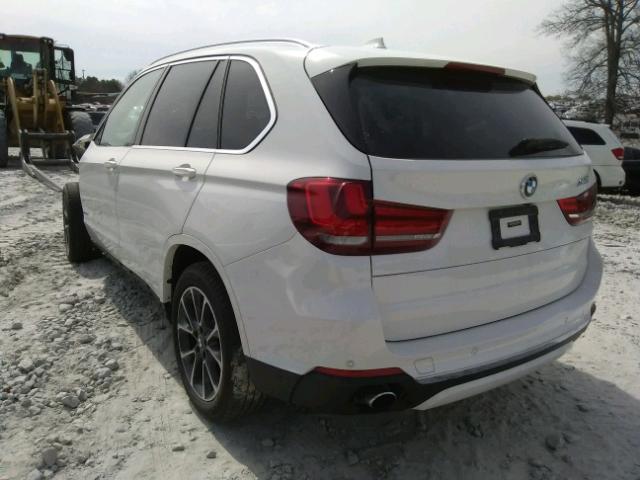 5UXKR0C52H0V65124 - 2017 BMW X5 XDRIVE3 WHITE photo 3