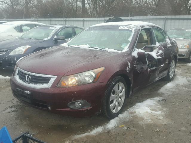 1HGCP26759A198978 - 2009 HONDA ACCORD EX MAROON photo 2