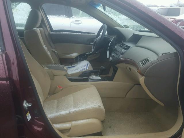 1HGCP26759A198978 - 2009 HONDA ACCORD EX MAROON photo 5