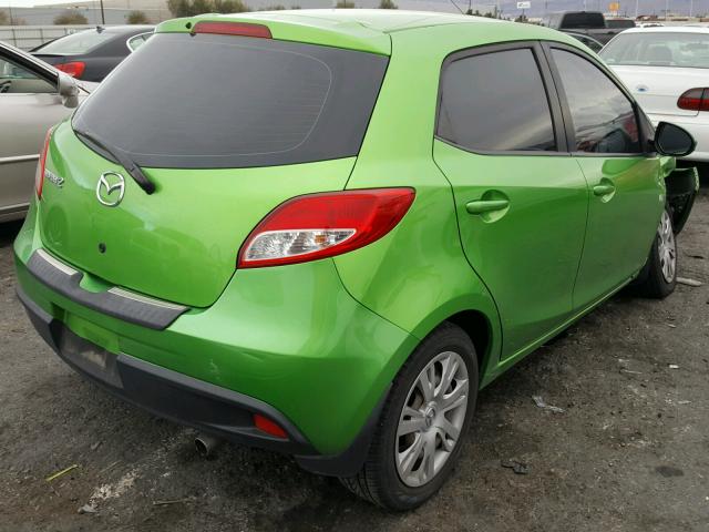 JM1DE1HZ7B0109523 - 2011 MAZDA MAZDA2 GREEN photo 4