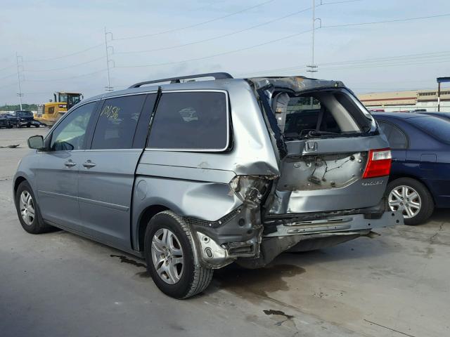 5FNRL38785B037582 - 2005 HONDA ODYSSEY EX SILVER photo 3