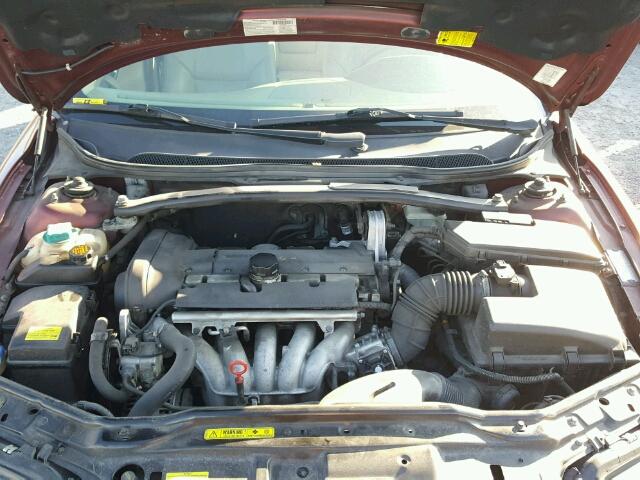 YV1RS61R522194978 - 2002 VOLVO S60 მუქწითელი ფოტო 7