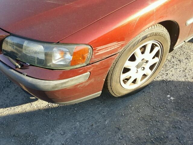 YV1RS61R522194978 - 2002 VOLVO S60 მუქწითელი ფოტო 9