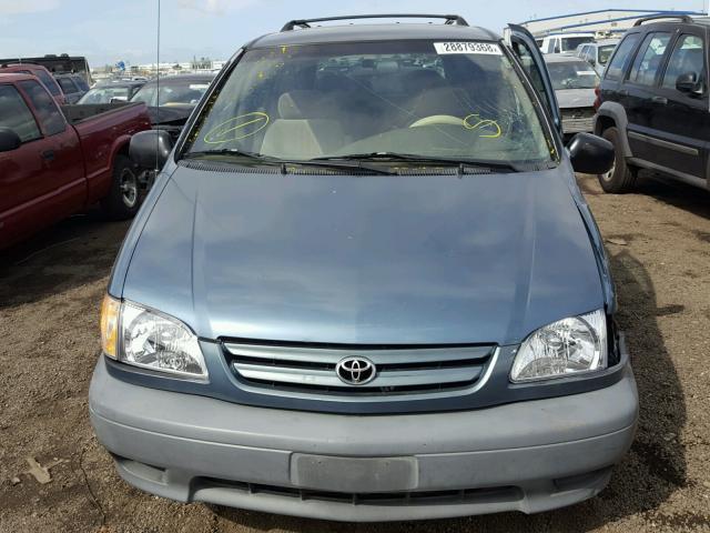 4T3ZF19C52U484058 - 2002 TOYOTA SIENNA CE BLUE photo 10