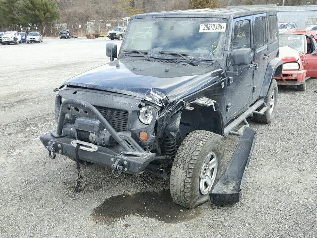 1J4GA59167L217074 - 2007 JEEP WRANGLER S BLACK photo 2