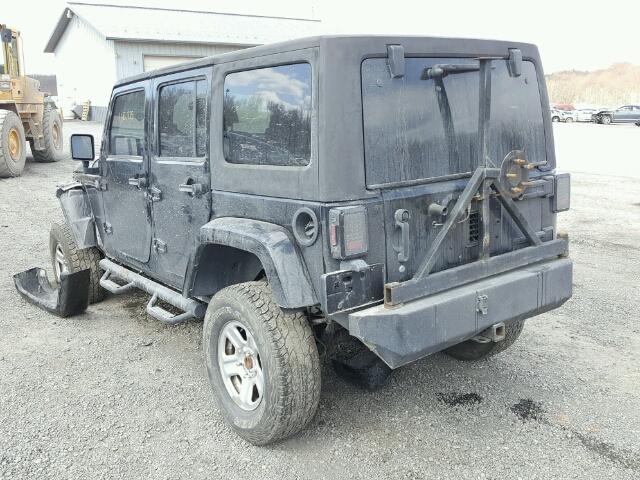 1J4GA59167L217074 - 2007 JEEP WRANGLER S BLACK photo 3