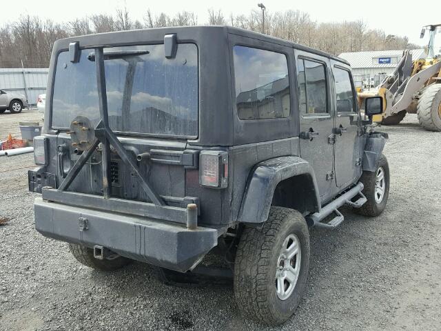 1J4GA59167L217074 - 2007 JEEP WRANGLER S BLACK photo 4