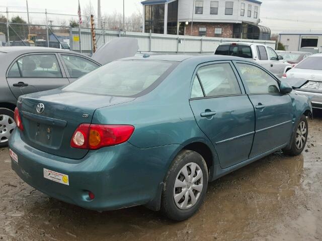 1NXBU4EEXAZ169540 - 2010 TOYOTA COROLLA BA GREEN photo 4