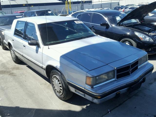 1B3XC5630LD823482 - 1990 DODGE DYNASTY LE SILVER photo 1