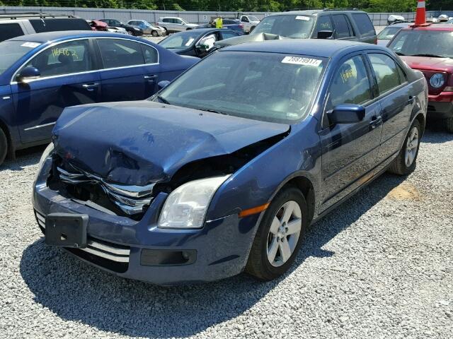 3FAHP07Z37R247810 - 2007 FORD FUSION SE BLUE photo 2