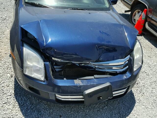 3FAHP07Z37R247810 - 2007 FORD FUSION SE BLUE photo 9