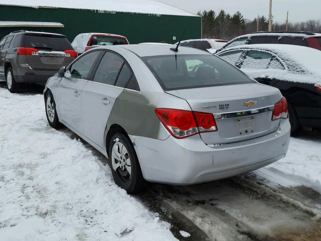 1G1PD5SH1C7102284 - 2012 CHEVROLET CRUZE LS SILVER photo 3