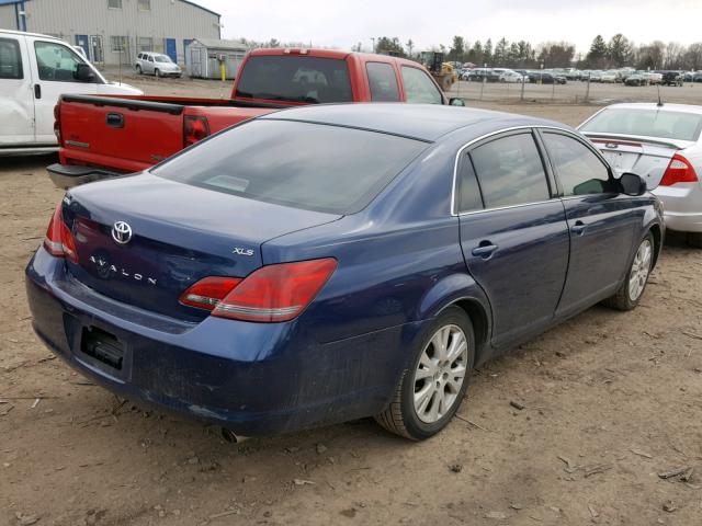 4T1BK36BX8U263528 - 2008 TOYOTA AVALON XL BLUE photo 4