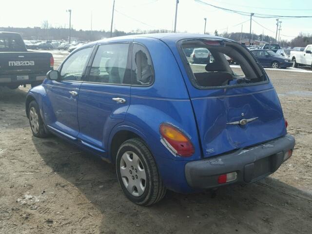 3C4FY48B33T604570 - 2003 CHRYSLER PT CRUISER BLUE photo 3