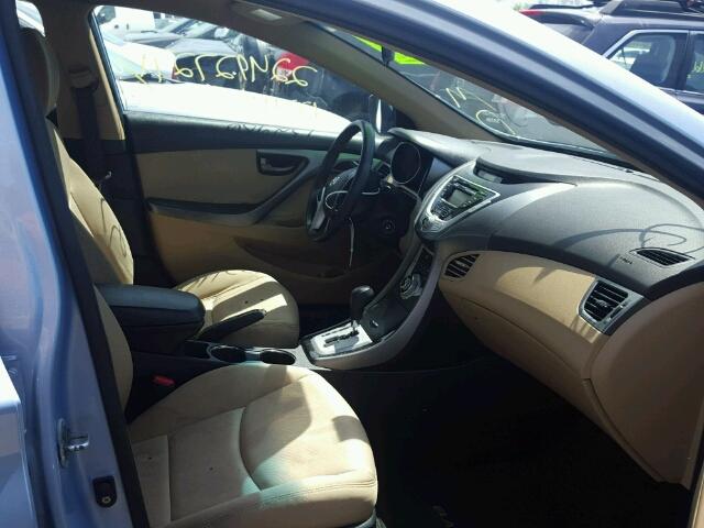 KMHDH4AE0CU318950 - 2012 HYUNDAI ELANTRA GL BLUE photo 5