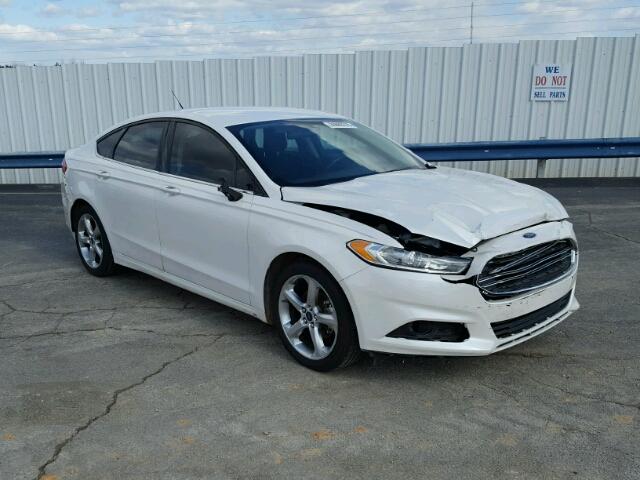 3FA6P0H7XER342981 - 2014 FORD FUSION SE WHITE photo 1