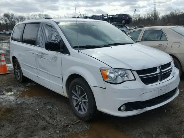 2C4RDGCG0HR786414 - 2017 DODGE GRAND CARA WHITE photo 1