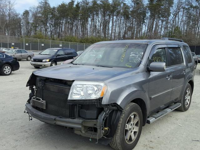 5FNYF4H92BB014255 - 2011 HONDA PILOT TOUR GRAY photo 2