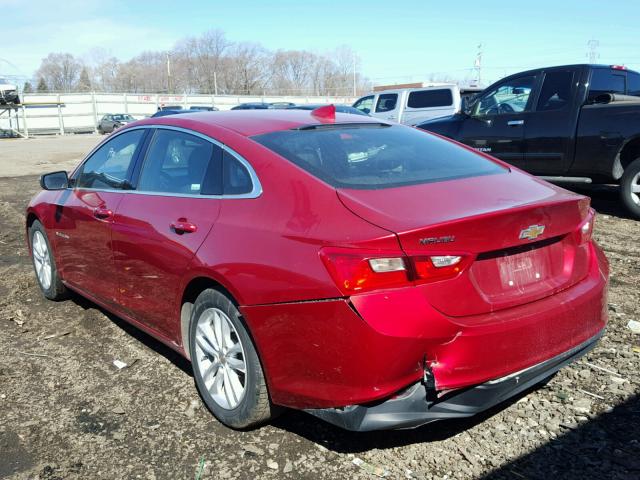 1G1ZE5ST2GF297561 - 2016 CHEVROLET MALIBU LT RED photo 3