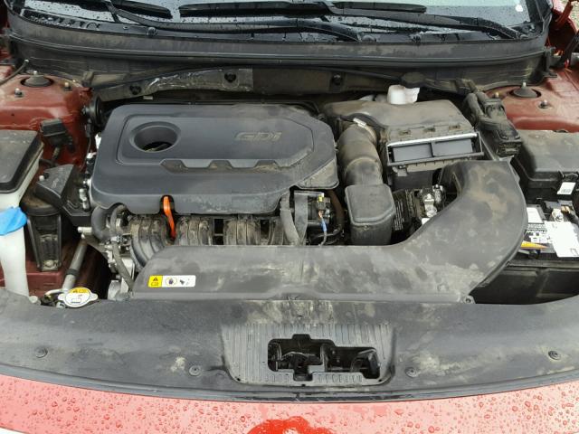 5NPE24AF9GH405233 - 2016 HYUNDAI SONATA SE RED photo 7