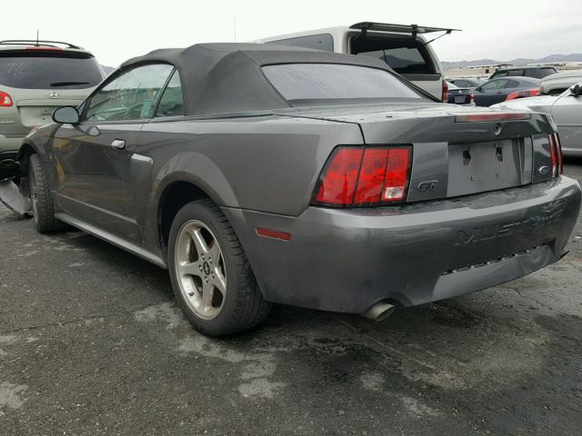1FAFP45X23F374376 - 2003 FORD MUSTANG GT GRAY photo 3