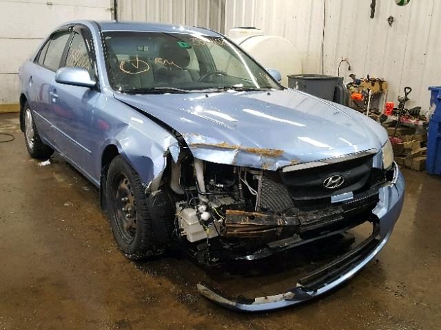 5NPET46C27H284802 - 2007 HYUNDAI SONATA GLS BLUE photo 1