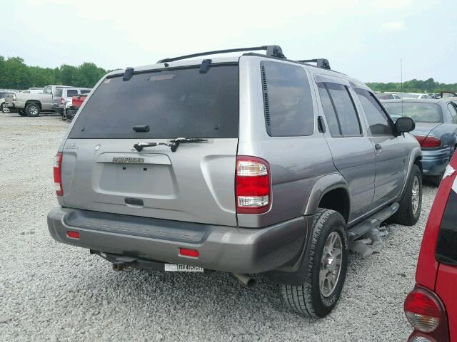 JN8AR07S6XW382001 - 1999 NISSAN PATHFINDER GRAY photo 4