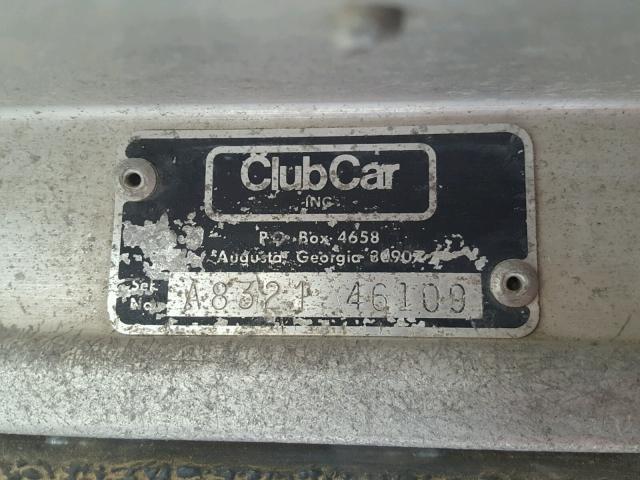 A832146109 - 1983 CLUB GOLF CART BROWN photo 10