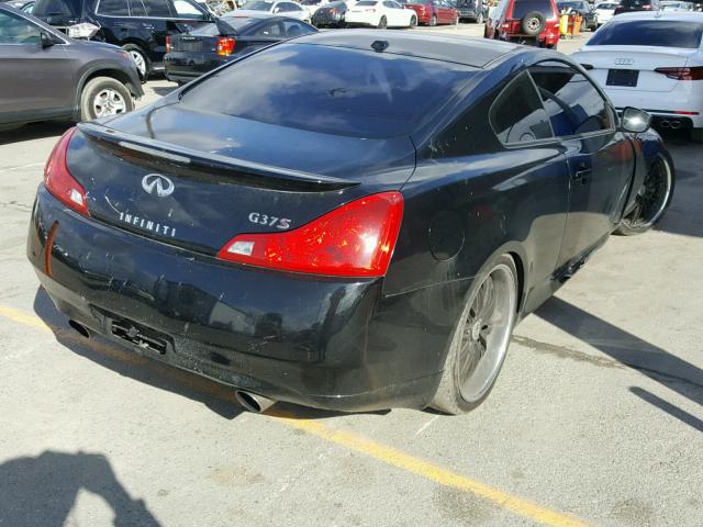 JNKCV64E78M100509 - 2008 INFINITI G37 BASE BLACK photo 4