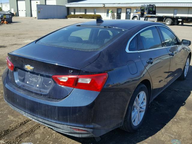 1G1ZE5ST3GF298220 - 2016 CHEVROLET MALIBU LT BLUE photo 4