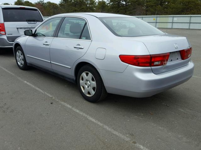 1HGCM56445A017105 - 2005 HONDA ACCORD LX SILVER photo 3