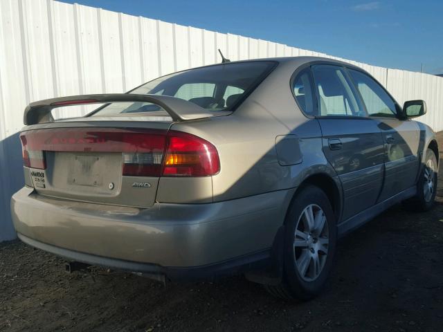 4S3BE896X47208643 - 2004 SUBARU LEGACY OUT TAN photo 4