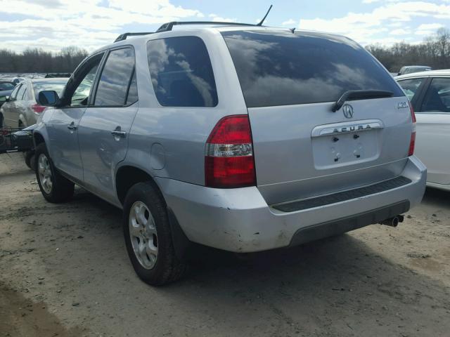 2HNYD18661H536092 - 2001 ACURA MDX TOURIN SILVER photo 3