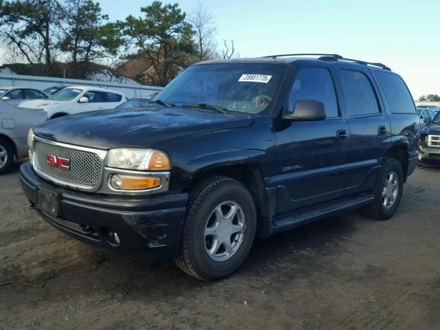 1GKEK63U52J145781 - 2002 GMC DENALI BLACK photo 2