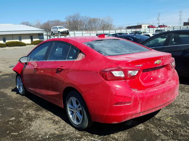 1G1BE5SM8H7213135 - 2017 CHEVROLET CRUZE LT RED photo 3