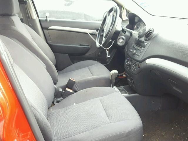 KL1TD5DE3BB185440 - 2011 CHEVROLET AVEO LS RED photo 5