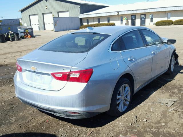 1G1ZE5ST5HF199089 - 2017 CHEVROLET MALIBU LT SILVER photo 4