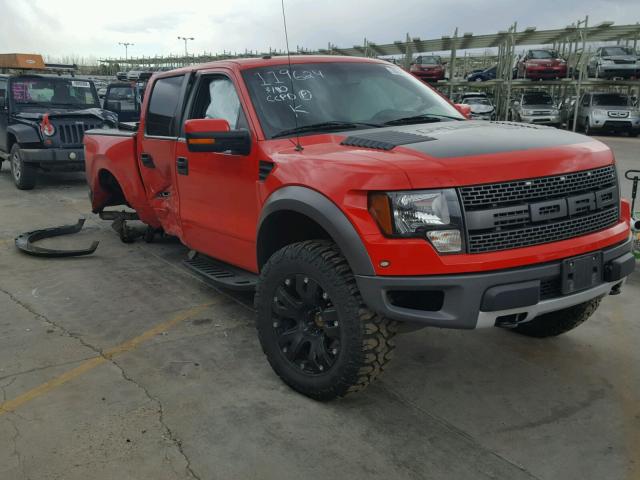 1FTFW1R67CFB95182 - 2012 FORD F150 SVT R RED photo 1