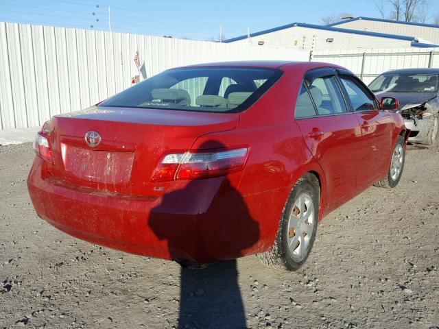 4T1BE46K47U009406 - 2007 TOYOTA CAMRY NEW RED photo 4