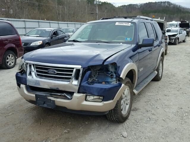 1FMEU74EX6UA28877 - 2006 FORD EXPLORER E BLUE photo 2