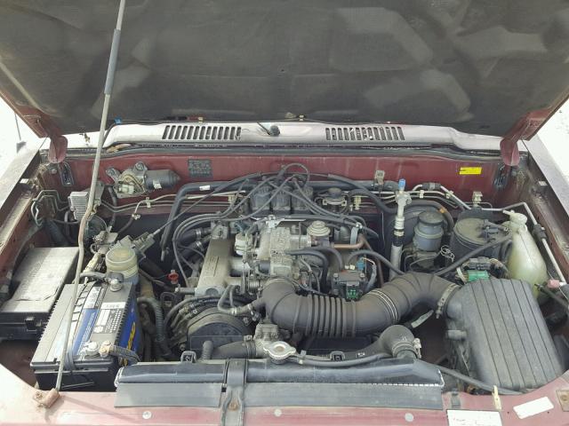 JACDH58W6P7900353 - 1993 ISUZU TROOPER LS MAROON photo 7