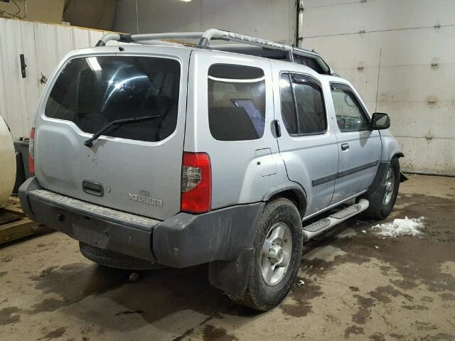 5N1ED28Y83C656042 - 2003 NISSAN XTERRA XE SILVER photo 4